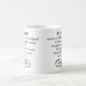 Stolz und Vorurteil Kaffeetasse (Mittel)