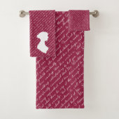 Stolz und Vorurteil Netherfield-Szenentext Badhandtuch Set (Insitu)