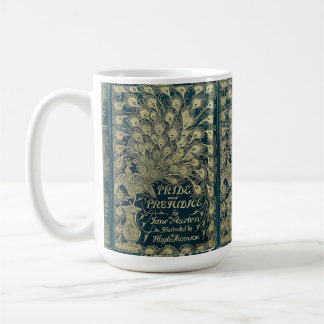 Stolz und Vorurteil Pfau-Cover Kaffeetasse