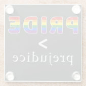 Stolz und Vorurteil Pride-Shirt Glasuntersetzer (Rückseite)