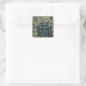 Stolz und Vorurteil  Quadratischer Aufkleber (Tasche)