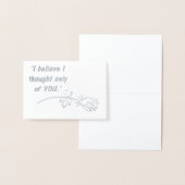 Stolz und Vorurteil Romantischer Zitat Folienkarte (Anzeige)