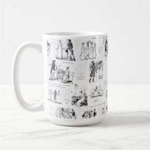 Stolz und Vorurteil Schwarz Weiß Toiletten Zitate Kaffeetasse