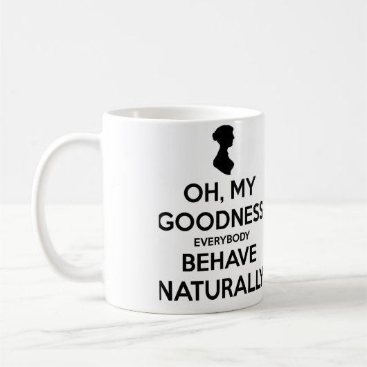 Stolz-und Vorurteil-Tasse Kaffeetasse (Links)