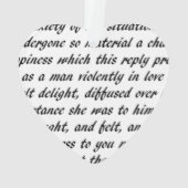 Stolz-und Vorurteil-Text doppelseitig Ornament (Rückseite)