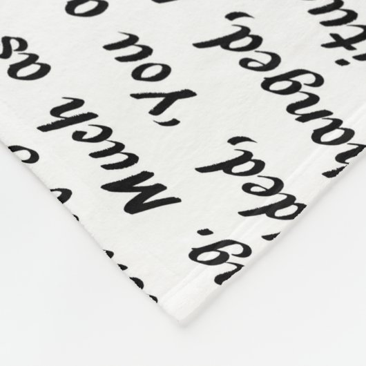 Stolz-und Vorurteil-Text Fleecedecke (Ecke)