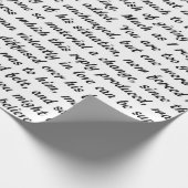 Stolz-und Vorurteil-Text Geschenkpapier (Ecke)