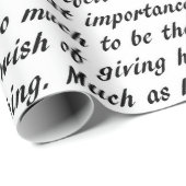 Stolz-und Vorurteil-Text Geschenkpapier (Rolleneckpunkt)