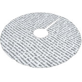 Stolz-und Vorurteil-Text Polyester Weihnachtsbaumdecke (Schrägansicht)