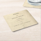 Stolz-und Vorurteil-Untersetzer Rechteckiger Pappuntersetzer (angewinkelt)