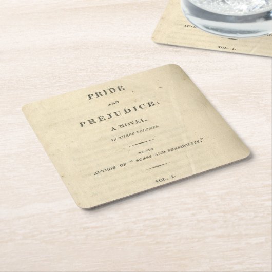 Stolz-und Vorurteil-Untersetzer Rechteckiger Pappuntersetzer (angewinkelt)