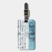 Stolz-und Vorurteil-Zitat Gepäckanhänger (Vorderseite vertikal)