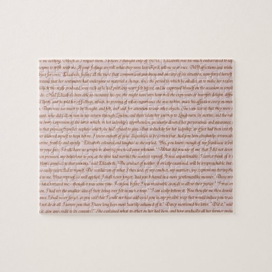 Stolz-und Vorurteil-Zitat Puzzle (Horizontal)