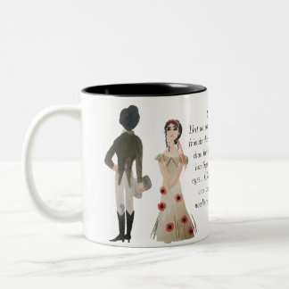 Stolz und Vorurteil Zweifarbige Tasse
