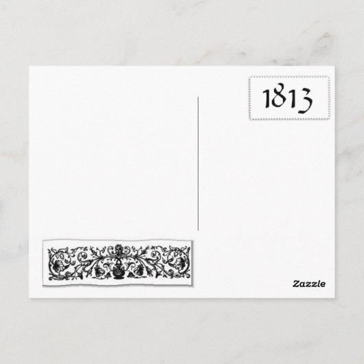 Stolz und Vorurteile - Elisabeth und Mr. Darcy Postkarte (Rückseite)