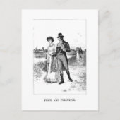 Stolz und Vorurteile - Elisabeth und Mr. Darcy Postkarte (Vorderseite)