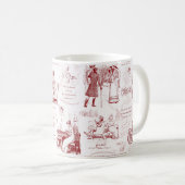 Stolz und Vorurteile für Rote Toile Kaffeetasse (VorderseiteRechts)