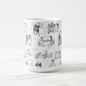 Stolz und Vorurteile für Schwarz-weiße Toilettenar Kaffeetasse (Mittel)