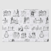 Stolz und Vorurteile für Schwarz-weiße Toilettenar Seidenpapier (Vorderseite)