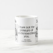 Stolz und Vorurteile Jane Austen Funny Zitat Name Kaffeetasse (Mittel)