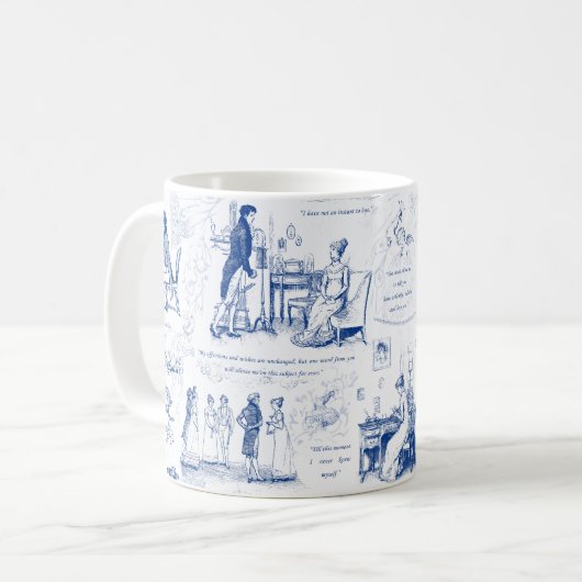 Stolz und Vorurteile Kaffeetasse (Vorderseite Links)