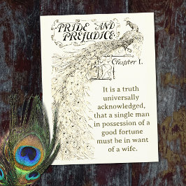 Stolz und Vorurteile Kapitel 1 Pfauenhütte Postkarte