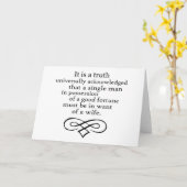 Stolz und Vorurteile Karte (Gelbe Blume)