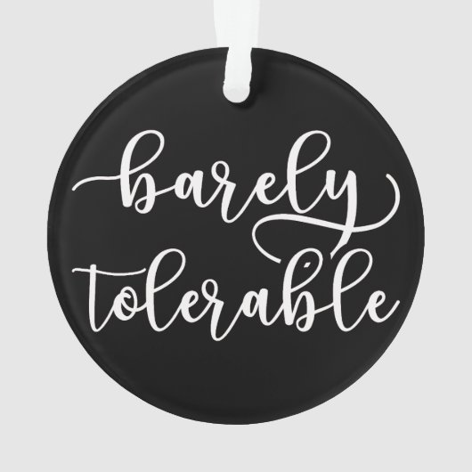 Stolz und Vorurteile - kaum tolerierbar I Ornament (Rückseite)