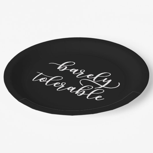 Stolz und Vorurteile - kaum tolerierbar I Pappteller (Schrägansicht)