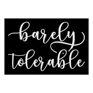 Stolz und Vorurteile - kaum tolerierbar I Poster