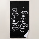 Stolz und Vorurteile - kaum tolerierbar I Strandtuch (Vorderseite)