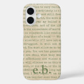 Stolz und Vorurteile Personalisiert Case-Mate iPhone Hülle (Rückseite)