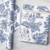 Stolz und Vorurteile Pferde Dusty Blue Toile Geschenkpapier