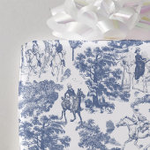 Stolz und Vorurteile Pferde Dusty Blue Toile Geschenkpapier
