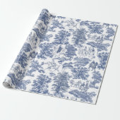Stolz und Vorurteile Pferde Dusty Blue Toile Geschenkpapier (Ungerollt)