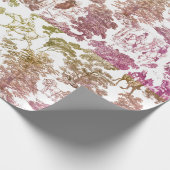 Stolz und Vorurteile Pferde Lila Gold Toile Geschenkpapier (Ecke)