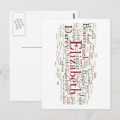 Stolz und Vorurteile Postkarte (Vorne/Hinten)