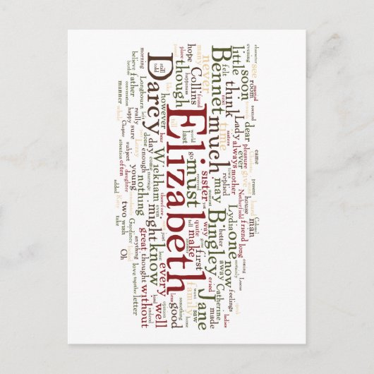 Stolz und Vorurteile Postkarte (Vorderseite)