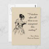 Stolz und Vorurteile Postkarte (Vorne/Hinten)