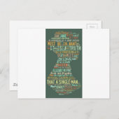 Stolz und Vorurteile Postkarte (Vorne/Hinten)