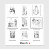 Stolz und Vorurteile Set Jane Austen Aufkleber (Blatt)