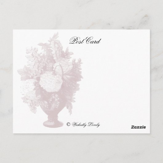 Stolz und Vorurteile Single Man, Jane Austen Postkarte (Rückseite)