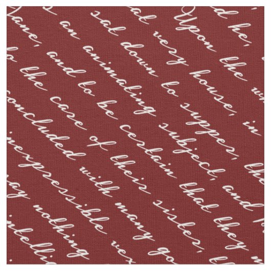 Stolz und Vorurteile Stoff (Nahaufnahme)