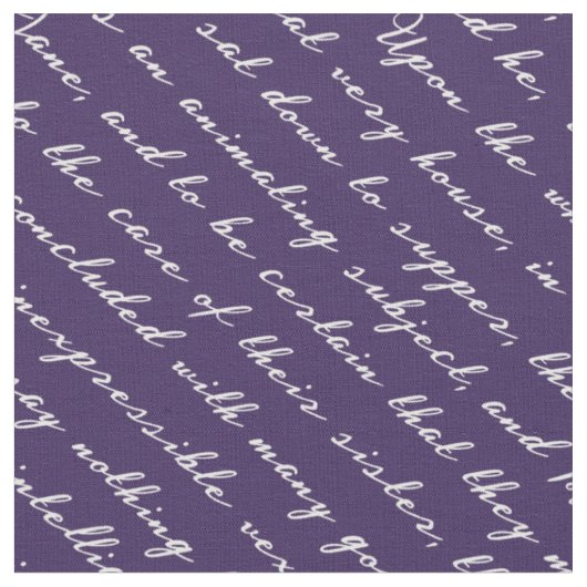 Stolz und Vorurteile Stoff (Nahaufnahme)