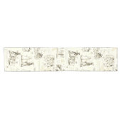 Stolz und Vorurteile über Beige-Toile-Angebot Kurzer Tischläufer (Horizontal)