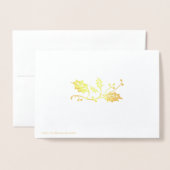 Stolz und Vorurteile Weihnachten Folienkarte (Rückseite mit Umschlag)