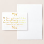 Stolz und Vorurteile Weihnachten Folienkarte (Anzeige)