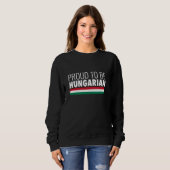 Stolz Ungarns Flagge Sweatshirt (Vorne ganz)