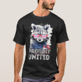 Stolz United Raccoon Transfeminine Sonnenbrille F T-Shirt (Vorderseite)