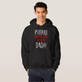 Stolz unterstützender Schwarzer Vater Marcus Thomp Hoodie (Vorne ganz)